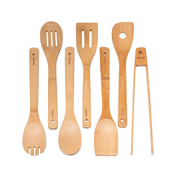 Bamboo Cooking Utensils Set - Wooden Kitchen Utensils Set - Kitchen Utensils For Cooking - Cooking Tools Set-23