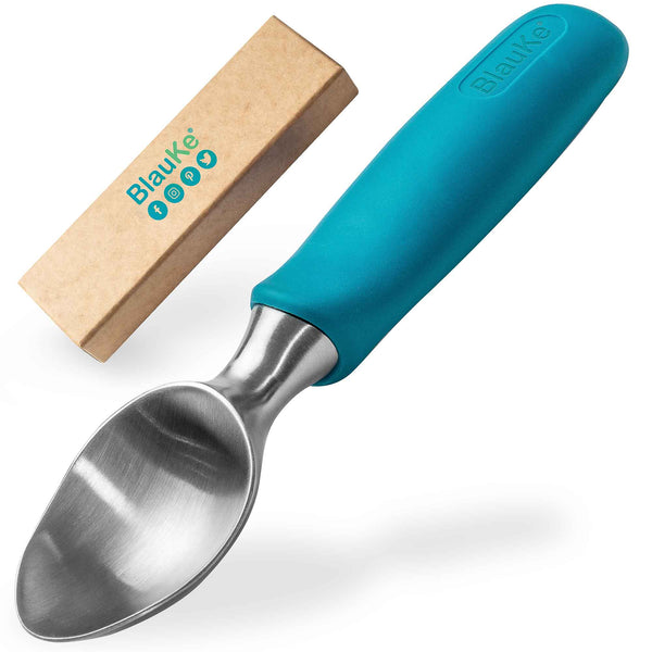 Cuillère à Glace en Acier Inoxydable avec Poignée Antidérapante Confortable – Cuillère Pelle à Crème Glacée Professionnelle – Sorbetiere Bouleuse Portionneuse à Glace – Idée Cadeau